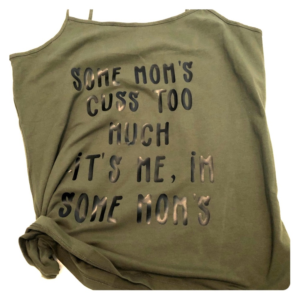 Army green tank top